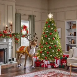 Home Accents Holiday 4 ft Animated Reindeer Christmas Animatronic -HOME ACCENTS HOLIDAY Sales home accents holiday christmas figurines 22sv23175 66 1000