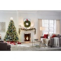 Home Accents Holiday 9 ft Prelit Sparkling Amelia Garland -HOME ACCENTS HOLIDAY Sales home accents holiday christmas garland gt90m2r70c02 a0 1000