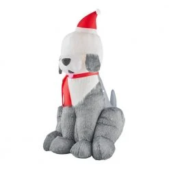 Home Accents Holiday 7 ft Fuzzy Sheep Dog Holiday Inflatable -HOME ACCENTS HOLIDAY Sales home accents holiday christmas inflatables 118429 40 1000