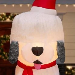 Home Accents Holiday 7 ft Fuzzy Sheep Dog Holiday Inflatable -HOME ACCENTS HOLIDAY Sales home accents holiday christmas inflatables 118429 a0 1000