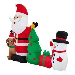 Home Accents Holiday 6.5 ft Santa Snowman and Dog Holiday Inflatable -HOME ACCENTS HOLIDAY Sales home accents holiday christmas inflatables 22gm17328 40 1000
