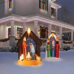 Home Accents Holiday 6.5 ft Nativity Scene I15 Holiday Inflatable -HOME ACCENTS HOLIDAY Sales home accents holiday christmas inflatables 22gm18954 66 1000