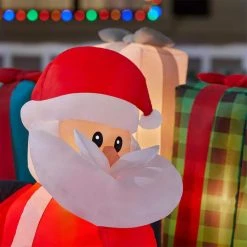 Home Accents Holiday 7.5 ft Santa and Mrs. Claus in Car Holiday Inflatable -HOME ACCENTS HOLIDAY Sales home accents holiday christmas inflatables 22gm80041 a0 1000