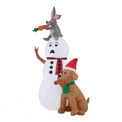 Home Accents Holiday 6 ft Snowman With Bunny and Dog Holiday Inflatable -HOME ACCENTS HOLIDAY Sales home accents holiday christmas inflatables 22gm80750 40 1000