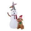 Home Accents Holiday 6 ft Snowman With Bunny and Dog Holiday Inflatable -HOME ACCENTS HOLIDAY Sales home accents holiday christmas inflatables 22gm80750 64 1000