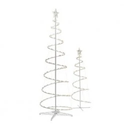 Home Accents Holiday 2-Piece Warm White LED Spiral Trees Holiday Yard Decoration -HOME ACCENTS HOLIDAY Sales home accents holiday christmas light projectors ty s46 c 40 1000