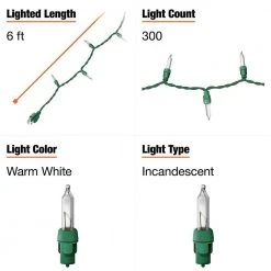 Home Accents Holiday 300L Clear Incandescent Mini Net Lights -HOME ACCENTS HOLIDAY Sales home accents holiday christmas net lights tol 300 6wb n c a0 1000