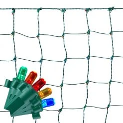 Home Accents Holiday 48 in. x 72 in. 150-Light LED Multi-Color Dome Twinkle Net Light