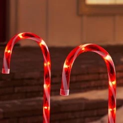 Home Accents Holiday 27 in Candy Canes Pathway Light 3 Pack -HOME ACCENTS HOLIDAY Sales home accents holiday christmas pathway lights ty candyc 3pk 1d 1000