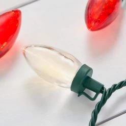 Home Accents Holiday 100L Red/White C9 LED Lights -HOME ACCENTS HOLIDAY Sales home accents holiday christmas string lights 21rt21421rwwcm 1d 1000