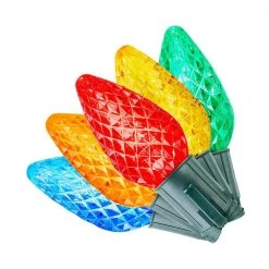 Home Accents Holiday 50L Multi Faceted C9 LED Steady Lit Lights