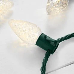Home Accents Holiday 50L Warm White Faceted C9 LED Steady Lit Lights -HOME ACCENTS HOLIDAY Sales home accents holiday christmas string lights 21rt2232115cm 1d 1000