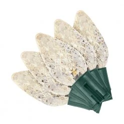 Home Accents Holiday 50L Warm White Faceted C9 LED Steady Lit Lights