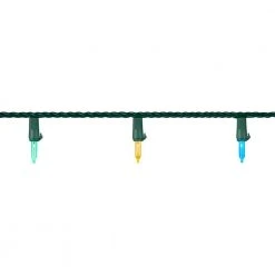 Home Accents Holiday 100L Multi Mini LED Green Wire Lights -HOME ACCENTS HOLIDAY Sales home accents holiday christmas string lights 22rt100sm m 40 1000