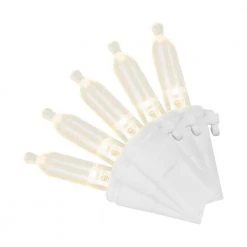 Home Accents Holiday 100L Warm White Mini LED White Wire Lights