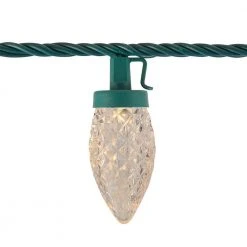 Home Accents Holiday 25L Warm White Faceted C9 LED Lights -HOME ACCENTS HOLIDAY Sales home accents holiday christmas string lights ty290 815r 40 1000