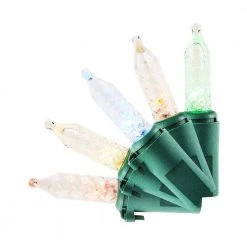 Home Accents Holiday 50L Warm White-Multi Mini Faceted LED Lights