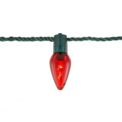 Home Accents Holiday 25L Red C9 LED Steady Lit -HOME ACCENTS HOLIDAY Sales home accents holiday christmas string lights ty417 1915r 40 1000