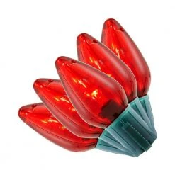 Home Accents Holiday 25L Red C9 LED Steady Lit