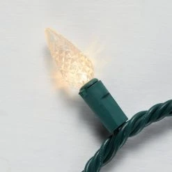 Home Accents Holiday 200L Warm White Faceted C6 LED Steady Lit Lights -HOME ACCENTS HOLIDAY Sales home accents holiday christmas string lights ty427 1915ww a0 1000