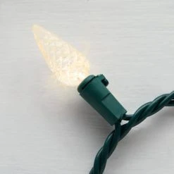 Home Accents Holiday 150L Warm White Faceted C6 LED Lights -HOME ACCENTS HOLIDAY Sales home accents holiday christmas string lights ty615 1815ww 66 1000