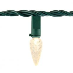 Home Accents Holiday 100L Warm White Faceted C6 LED Steady Lit Lights -HOME ACCENTS HOLIDAY Sales home accents holiday christmas string lights ty621 1715ww 40 1000