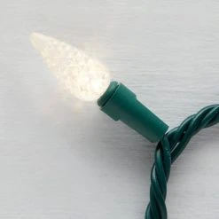 Home Accents Holiday 100L Warm White Faceted C6 LED Steady Lit Lights -HOME ACCENTS HOLIDAY Sales home accents holiday christmas string lights ty621 1715ww a0 1000