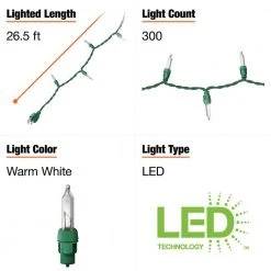 Home Accents Holiday 300L Warm White Mini LED Icicle Steady Lit -HOME ACCENTS HOLIDAY Sales home accents holiday christmas string lights ty627 1715ww a0 1000