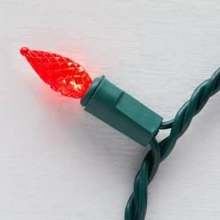 Home Accents Holiday 50L Red Faceted C3 LED Steady Lit -HOME ACCENTS HOLIDAY Sales home accents holiday christmas string lights ty829 1415 fc3 a0 1000