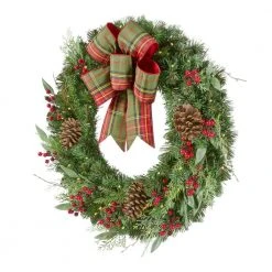 Home Accents Holiday 30 in Prelit Woodmore Wreath -HOME ACCENTS HOLIDAY Sales home accents holiday christmas wreaths 21gr50166 40 1000