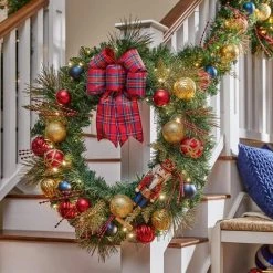 Home Accents Holiday 30 in Prelit Nutcracker Wreath -HOME ACCENTS HOLIDAY Sales home accents holiday christmas wreaths 22ne50006 77 1000