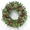 Home Accents Holiday 36 in. Woodmoore Battery Operated Mixed Pine LED Pre-Lit Artificial Christmas Wreath with Timer -HOME ACCENTS HOLIDAY Sales home accents holiday christmas wreaths chzh3811602th6 64 1000 1
