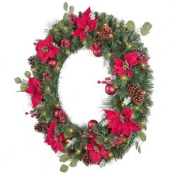 Home Accents Holiday 36 in Prelit Berry Bliss Wreath -HOME ACCENTS HOLIDAY Sales home accents holiday christmas wreaths chzh3811995th9 40 1000