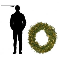 Home Accents Holiday 48 in Prelit Norwood Fir Wreath -HOME ACCENTS HOLIDAY Sales home accents holiday christmas wreaths nf 48wlo 66 1000