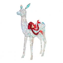 Home Accents Holiday 51 in Iridescent Ribbon Doe Holiday Yard Decoration -HOME ACCENTS HOLIDAY Sales home accents holiday christmas yard decorations 21gm11741 40 1000