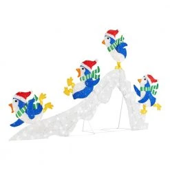 Home Accents Holiday 6 ft Cool White-Warm White LED Penguins Slide Holiday Yard Decoration -HOME ACCENTS HOLIDAY Sales home accents holiday christmas yard decorations 21rt11221111 40 1000