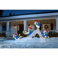 Home Accents Holiday 6 ft Cool White-Warm White LED Penguins Slide Holiday Yard Decoration -HOME ACCENTS HOLIDAY Sales home accents holiday christmas yard decorations 21rt11221111 e1 1000