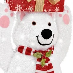 Home Accents Holiday 7 ft LED Polar Bear Gift Nutcracker Holiday Yard Decoration -HOME ACCENTS HOLIDAY Sales home accents holiday christmas yard decorations 21rt3062114 a0 1000