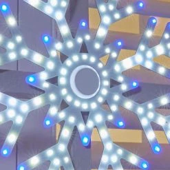 Home Accents Holiday 10 in Hi-Vibrant Snowflakes 3Pack Holiday Yard Decoration -HOME ACCENTS HOLIDAY Sales home accents holiday christmas yard decorations 22le11012 a0 1000