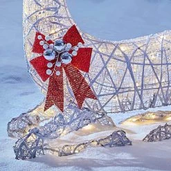 Home Accents Holiday 3.5 ft Warm White LED Laying Buck Gold Bow Holiday Yard Decoration -HOME ACCENTS HOLIDAY Sales home accents holiday christmas yard decorations 22rt1252211 a0 1000