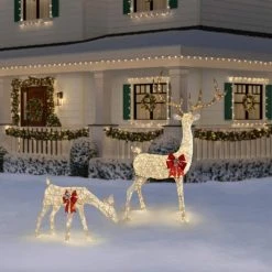Home Accents Holiday 3 ft Warm White LED Feeding Doe Holiday Yard Decoration -HOME ACCENTS HOLIDAY Sales home accents holiday christmas yard decorations 22rt1262211 66 1000