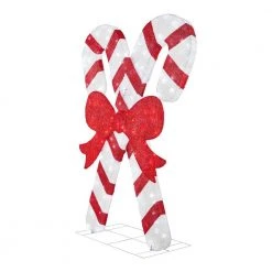 Home Accents Holiday 6 ft Cool White LED Candy Canes with Bow Holiday Yard Decoration -HOME ACCENTS HOLIDAY Sales home accents holiday christmas yard decorations 22rt1412211 40 1000
