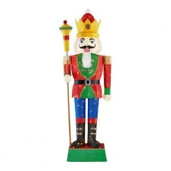Home Accents Holiday 6 ft Warm White LED Nutcracker Y20 Holiday Yard Decoration