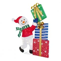 Home Accents Holiday 4 ft Warm White LED Snowman Stacking Gifts Holiday Yard Decoration -HOME ACCENTS HOLIDAY Sales home accents holiday christmas yard decorations 22rt1932214 40 1000