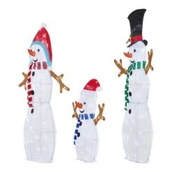 Home Accents Holiday 3-Piece Snowman Family -HOME ACCENTS HOLIDAY Sales home accents holiday christmas yard decorations 22rt19922141 40 1000