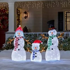 Home Accents Holiday 3-Piece Snowman Family -HOME ACCENTS HOLIDAY Sales home accents holiday christmas yard decorations 22rt19922141 e1 1000
