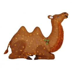 Home Accents Holiday 40 in Warm White LED Camel Holiday Yard Decoration