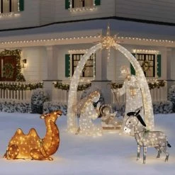 Home Accents Holiday 40 in Warm White LED Camel Holiday Yard Decoration -HOME ACCENTS HOLIDAY Sales home accents holiday christmas yard decorations 22rt2072214 66 1000