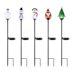 Home Accents Holiday Solar LED Assorted Yard Stake Holiday Yard Decoration