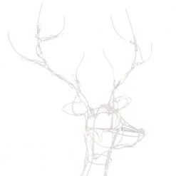 Home Accents Holiday 4 ft Warm White LED White Wire Buck Holiday Yard Decoration -HOME ACCENTS HOLIDAY Sales home accents holiday christmas yard decorations ty070 1713 1d 1000